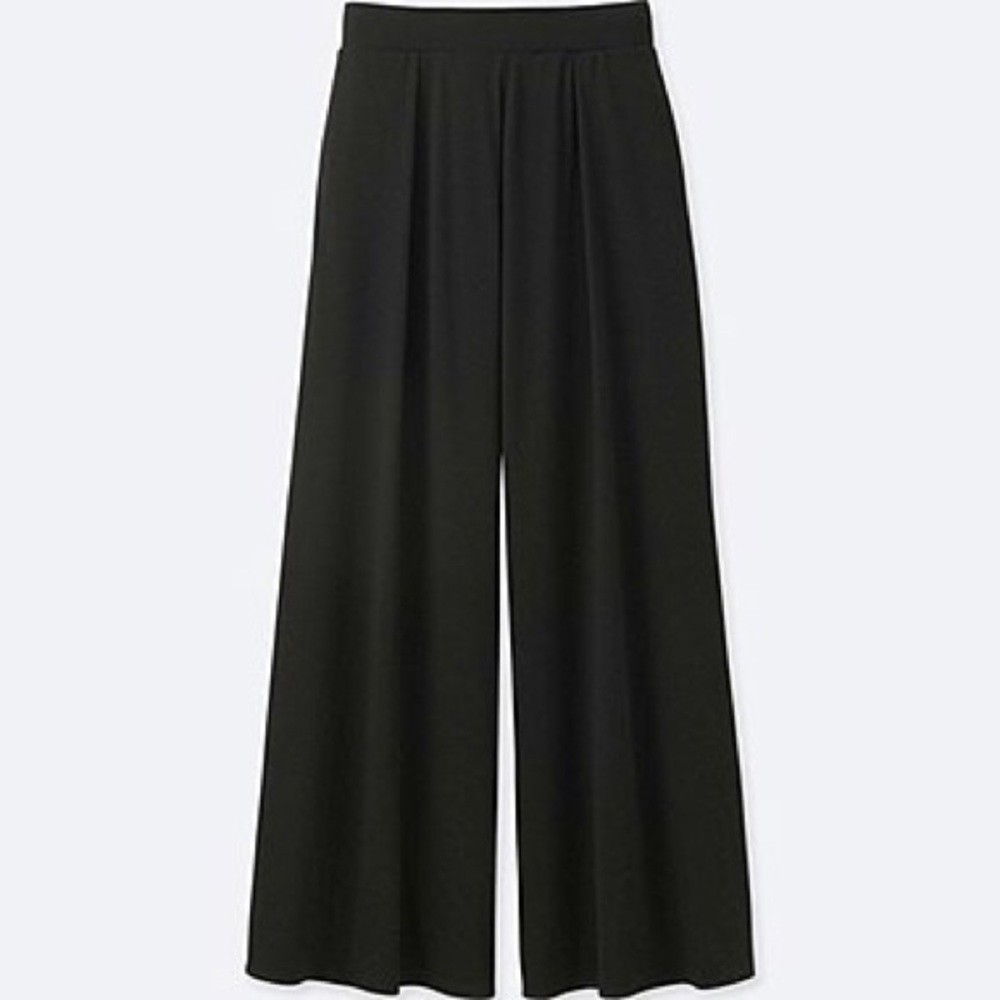 Uniqlo jersey wide leg pants